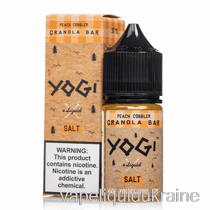 Vape Liquid Ukraine Peach Cobbler Granola Bar - Yogi Salts E-Liquid - 30mL 50mg